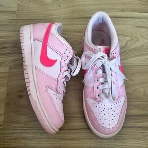 Nike Pink Sneakers with Neon Accents